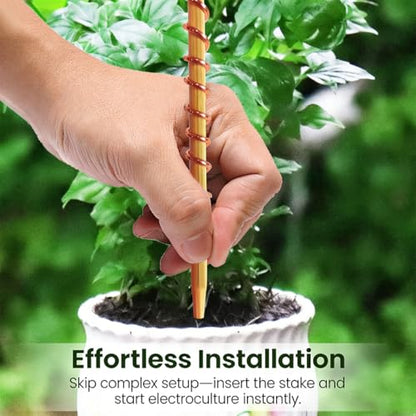 6Pack 13'' Copper Garden Stakes, Electroculture Copper Antenna for Plants