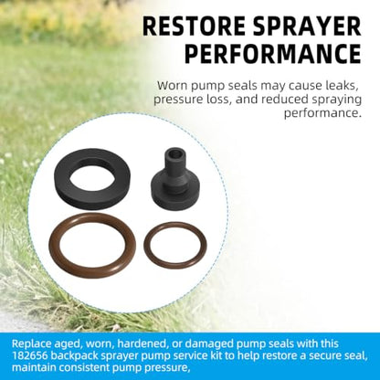 182656 Backpack Sprayer Gasket Repair Kit Compatible with Smith 4 Gallon