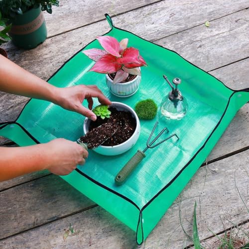 Repotting Mat for Plant Transplanting Portable Gardening Mat,60 * 65cm - color: 60*65cm