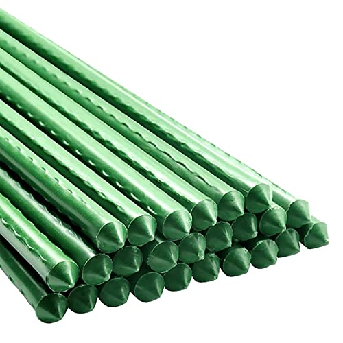 Garden Plant Stakes, 24 Inch 2Ft Steel Plant Stick Support, 25 Pack - size: 24 Inch