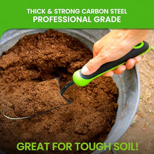 Garden Guru Heavy Duty Garden Trowel Hand Shovel for Gardening – Strong Carbon Steel Hand Trowel with Ergonomic Non-Slip Handle – Perfect for Digging, Planting, Transplanting, & Cutting Roots (2 Pack) - size: 2 Pack