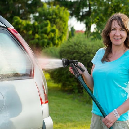Besiter Garden Hose Nozzle Sprayer: 10 Watering Patterns Spray Nozzles Heavy Duty Hose Head Hose Attachment - color: Black