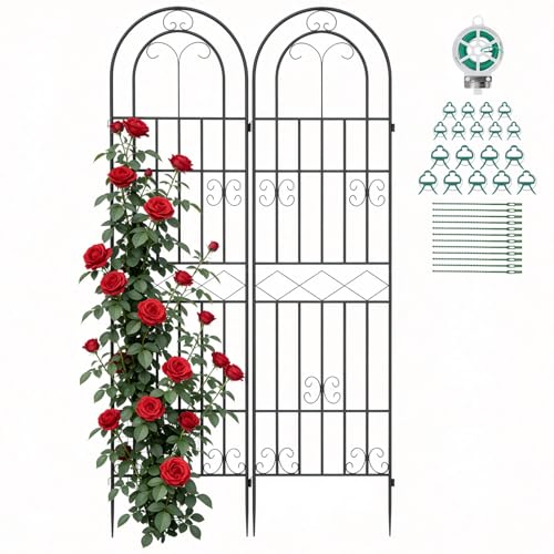Suteck Garden Trellis for Climbing Plants Outdoor, 71” H x 20” W, 2 Pack - style: 71 x 20"/ 2Pack