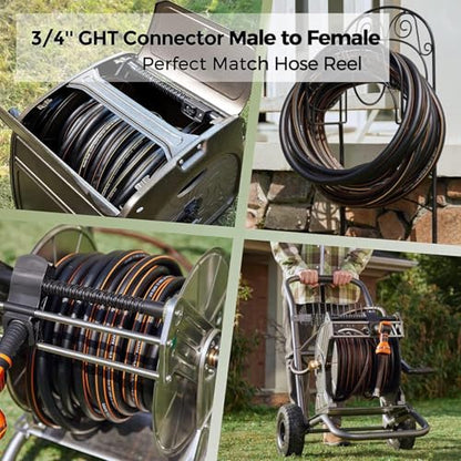 Giraffe Tools Garden Hose 5/8", 100ft Water Hose Heavy Duty - size: 100FT Male Female