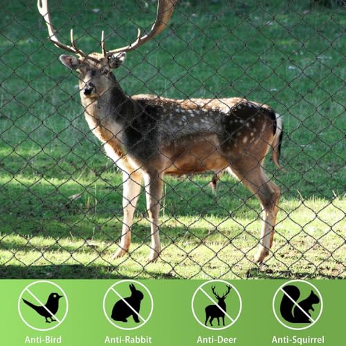 Junflying Bird Netting for Garden, 7.5X65 FT, 1/2“ Mesh - size: 7.5x65 FT-1/2"