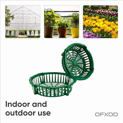 Plant Trays 12 Pcs - Plastic Trays for Bulb Planting - Seedling Trays - Planting Basket for Onion, Flower Bulbs