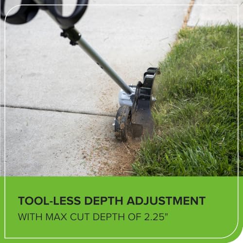 Greenworks 40V 8 in Cordless Electric Lawn Edger, 4.0 Ah Battery, Charger - size: 8" (Battery Included)