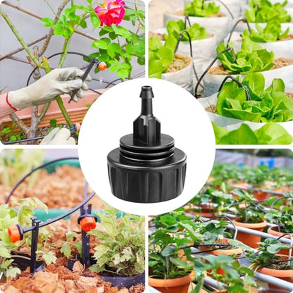 Gardrip 3/4 Inch Female Pipe Thread to 1/4 Inch Drip Irrigation Tubing Adapter: 6 Pieces 1/4 In. Barbed Drip Line x 3/4 In. Faucet PVC Adapter Connect 3/4" FHT Faucet - color: 3/4" to 1/4" Faucet Adapter-6P