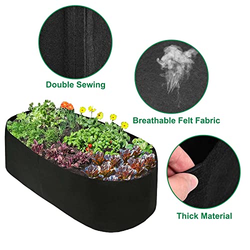 Feitore Fabric Raised Garden Bed, 2ft x 4ft Garden Grow Bags