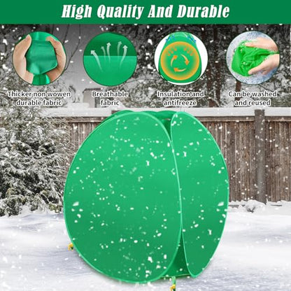 4 Pack Pop Up Winter Plant Covers, 28x28x33" Freeze Protection Shrub Covers - size: 4 Pcs 28x28x33"