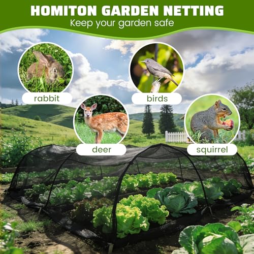Stronger Garden Mesh Netting, 10 x 20 FT Ultra Fine Nano PP Plant Covers, Small Animals Bird Net Barrier Screen for Vegetables Plants Fruits Flowers Protection, Shading Rate 33% - size: 10 x 20 FT