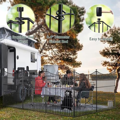No Dig Dog Fence Outdoor for Yard, 32 in(H) X 23.6 ft(L) - size: 32 in(H) X 23.6 ft(L)