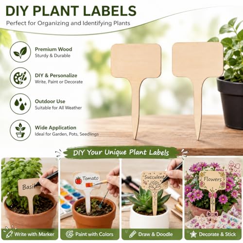 Plant Labels for Outdoor Garden Waterproof, 17 Pack Garden Sign - color: Funny