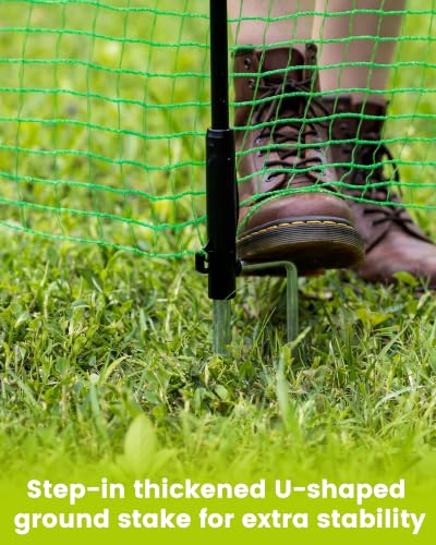 3'x50' Temporary Fence with Posts, Dog Fencing, Garden Fence Animal Barrier