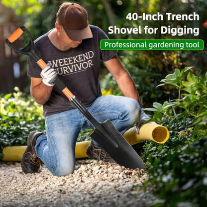 Spade Shovel, Drain Spade - style: D-handle