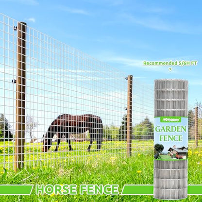 Metal Garden Fence, Hot Dip Galvanized After Welding, 2"x3" 16 Gauge, 60inch H x 100ft L Welded Wire Fencing,2/3/4/5/6ft Tallx50/100 ft Long Hardware Cloth for Yard,Farm,Chicken,Dog,Vegetable Protect - color: Galvanized, size: 2"x3" 60inx100ft