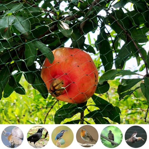 Bird Netting for Garden 6.5 x 100 FT, 1/4 Inch Mesh - size: 6.5×100FT,1/4 In Mesh