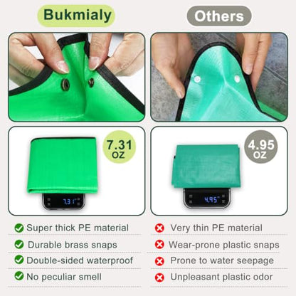 Large Waterproof Repotting Mat Super Thick for Potting Soil Mix 39.5"x39.5" - color: Pale Green, size: 39.5" x 39.5"