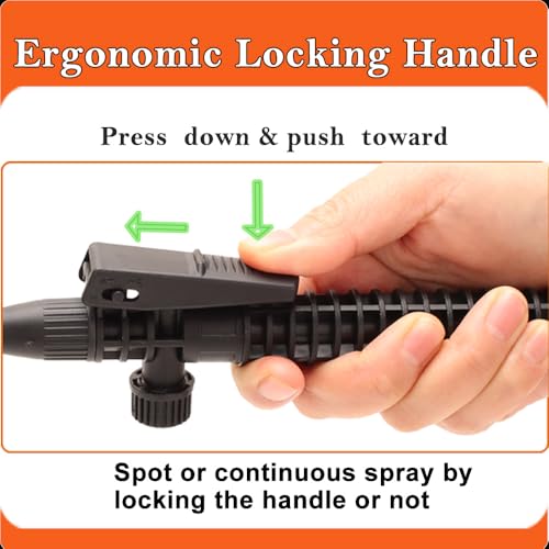 5L Garden Pressure Sprayer, Portable Hand Pump Sprayer for Yard Care - color: 5L-Orange