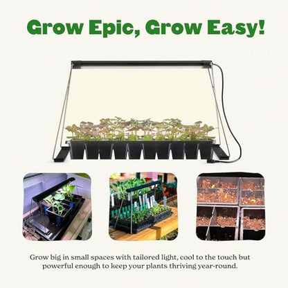 Epic Gardening Seed Starting Grow Light - Full-Spectrum LED - Small - size: Small