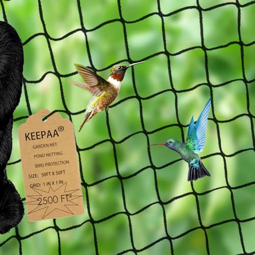 Heavy Duty Bird Netting - 50FT*50FT 1” Mesh UV Resistant - size: 50FT*50FT