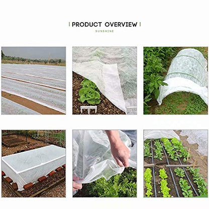 Agfabric Plant Cover Freeze Protection 0.55oz 6'x150' Floating Row Cover for Winter Cold Weather Protection Season Extension,White - color: White, size: 0.55oz-6'*150'