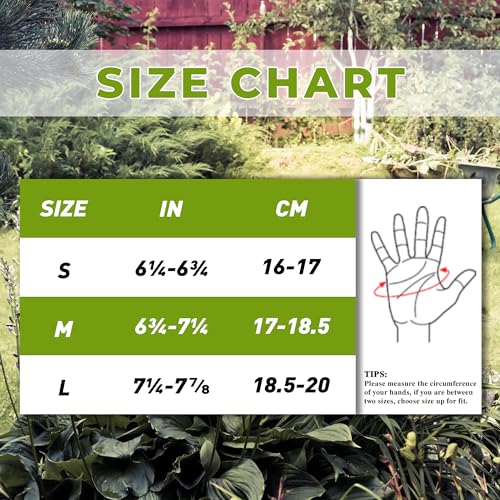 HANDLANDY Gardening Gloves for Women, Leather Garden Glove, Gardener Gift - color: Caramel, size: Medium (Pack of 1)