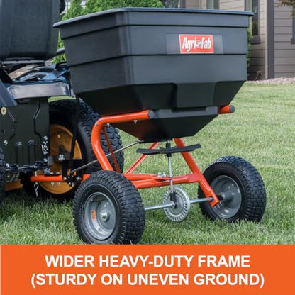 Agri-Fab Tow Behind Broadcast Spreader for Seed, Fertilizer, Salt and Ice Melt, 185 lb Capacity Lawn and Garden Spreader with 12 Ft Spread Width - style: 185 lb. Tow-Behind Lawn & Garden Broadcast Spreader