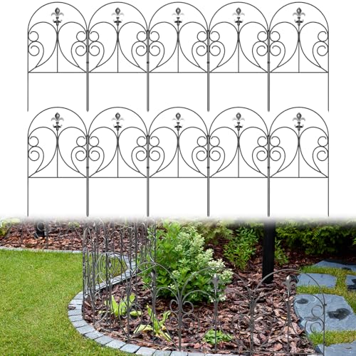 PINPON 10-Pack Garden Fence 24in(H) x 10ft(L)