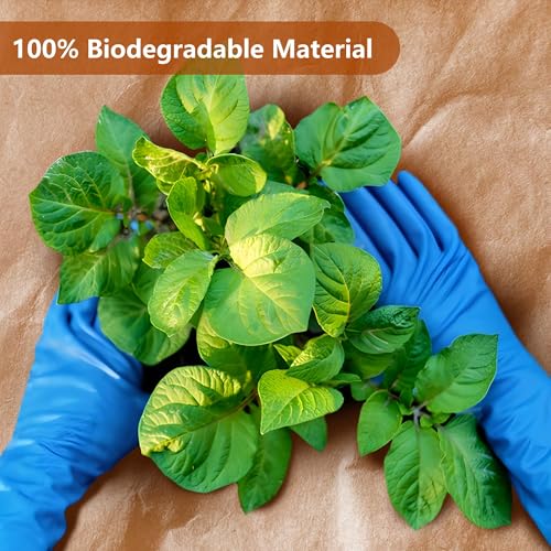 DECOHS 3 x 100 Ft Biodegradable Paper Weed Barrier- Heavy Duty Biodegradable Garden Bed Grass- Garden Paper Weed Control Barrier Weed Grass Blocker for Outdoor Garden Lawn - color: 3x100ft