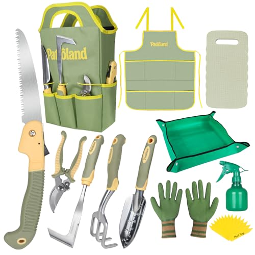 Green Garden Tools Set 26-Piece, Gardening Gifts for Women Men - color: green-26pcs