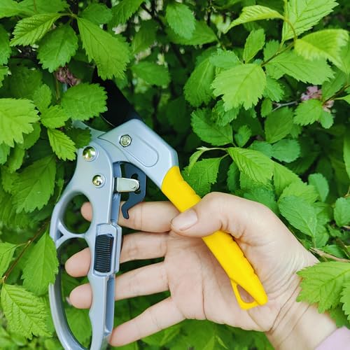 Gardening Pruning Scissors, 3 Times Easier, 1-Inch Cut Capacity Gardening Clippers, Pruning Shears, Strong Garden pruners for weak arthritic hands
