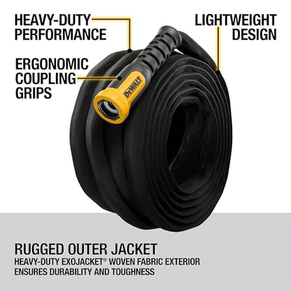 DEWALT 100 ft x 5/8 in Professional Grade Fabric Garden Hose - DXMH3304 - size: 100 Ft