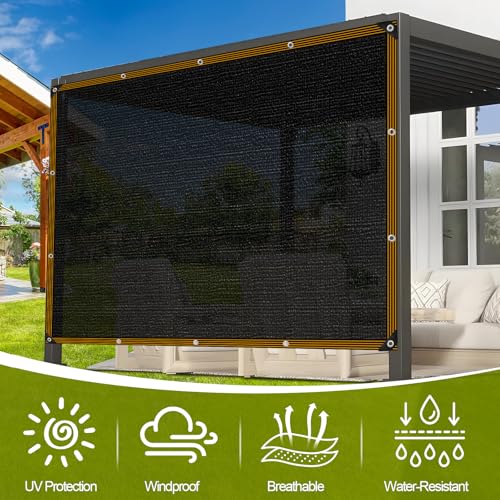 Shade Cloth - for Garden 90% Plant Shades Mesh Tarp with Grommets Outdoor Sun Shades Netting for Chicken Coop Greenhouse Vegetables Pergola Patio Cover - size: 6×8FT