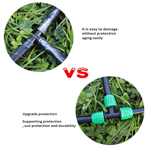15 Pack 1/2 Inch Drip Irrigation Tee Fittings - size: 1/2 inch Tee