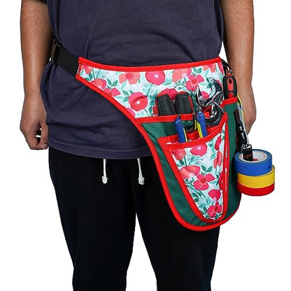 KUNN Garden Tool Belt - Adjustable Tool Organizer Belt Pouch Multi-Purpose Pocket for Gardening,Plumbing,Florists,DIY