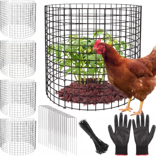 15 Pack Plant Protectors from Animals, 14x14 Plant Cages for Outdoor Plants