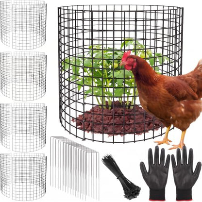 15 Pack Plant Protectors from Animals, 14x14 Plant Cages for Outdoor Plants