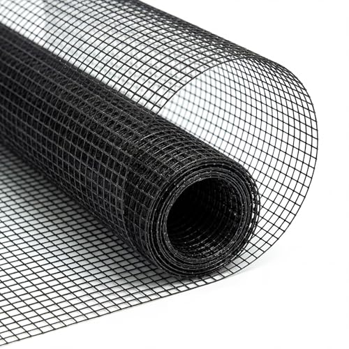 4.5ft*200ft Deer Fence Netting, Heavy Duty HDPE Mesh Animal Barrier, Black - size: 4.5ft*200ft