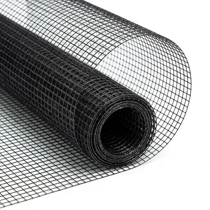 5.5ft*200ft Deer Fence Netting, Heavy Duty HDPE Mesh Animal Barrier, Black - size: 5.5ft*200ft
