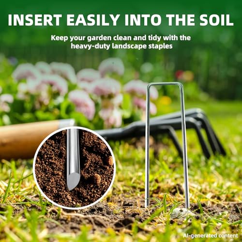 6 Inch Galvanized Landscape Staple