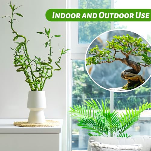 4Pcs Plant Stem Supports,Climbing Houseplant Stakes Holders Reusable Trellis Hook for Indoor Outdoor Plants Flowers Growth,4 Sizes