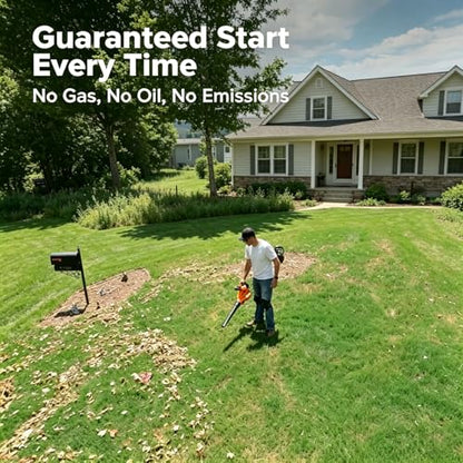 GARCARE 3-in-1 Electric Leaf Blower Leaf Vacuum and Mulcher 500 CFM 200 MPH