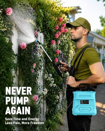 Weed Sprayer 2 Gallon, Electric Weed Sprayer 7.4V Powerful Battery
