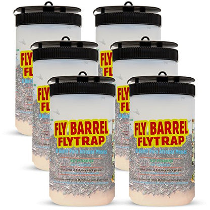 Flies Be Gone Fly Trap - Disposable Protein-Powered Attractant Fly Catcher - Made in USA - Natural Bait Trap for Patios, Ranches; Easy to Use Outdoor Trap, Keeps Flies from Coming Indoors.