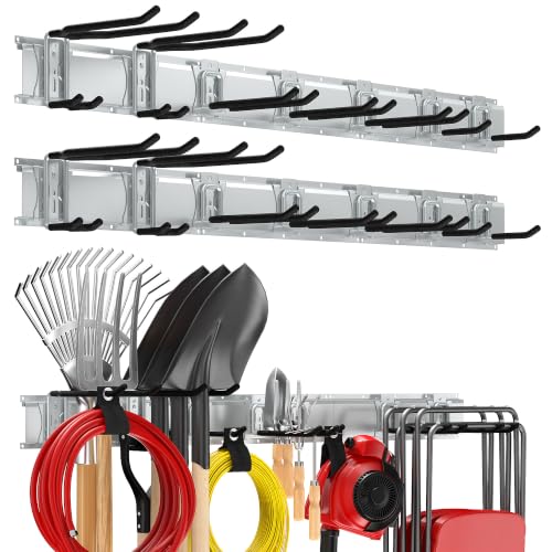 Ultrawall Wall Mounted Garage Tool Organizer, Yard Tool Organizer Rack