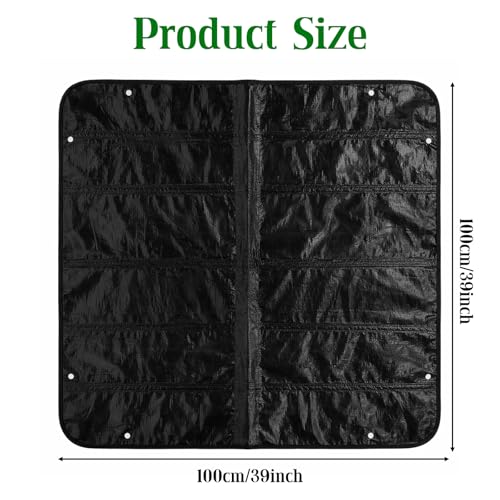 Extra Large Plant Repotting Mat for Indoor Plants, 39.5x39.5 Inch Thickened Waterproof Plant Repotting Mat Portable and Foldable Gardening Mat for Garden Outdoor