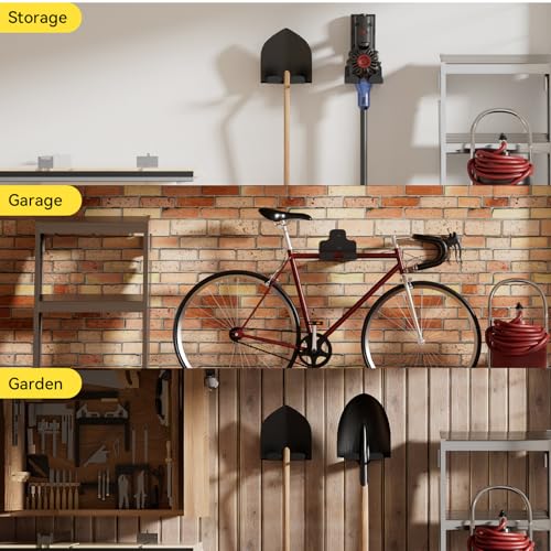 JNIHEEP Garage Organizer Trimmer Rack,Garden Power Tool Hanger,3 Pack,Black - color: Black 3 Packs
