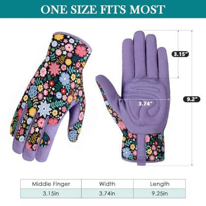 Gardening Gloves,Garden Gloves for Women Firm Grip Breathable Thorn Proof - color: Purple Gloves