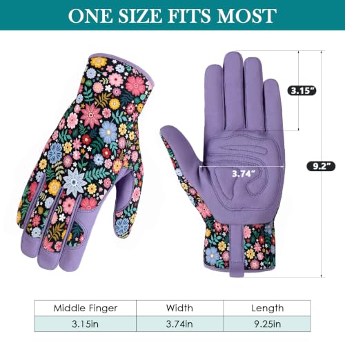 Gardening Gloves,Garden Gloves for Women Firm Grip Breathable Thorn Proof - color: Purple Gloves